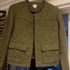 Women's Green Tweed Jacket